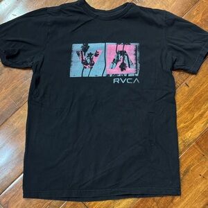 RVCA Black, Blue and Pink Graphic Tee Men’s S